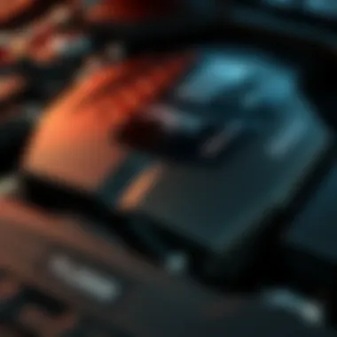 Close-up of the 2019 Ford Mustang EcoBoost engine