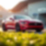 2019 Ford Mustang EcoBoost exterior view showcasing sleek lines