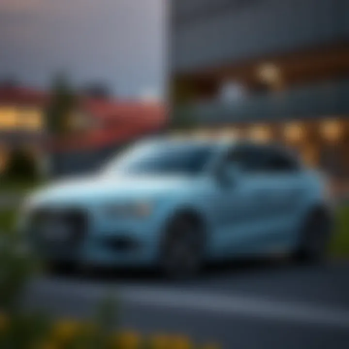 Sleek exterior profile of the 2020 Audi A3 Premium Plus