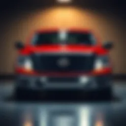 Front view showcasing the bold design of the 2020 Nissan Tundra