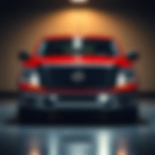 Front view showcasing the bold design of the 2020 Nissan Tundra