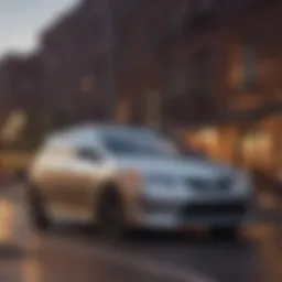 Elegant exterior design of the Toyota Matrix S showcasing its sporty hatchback profile