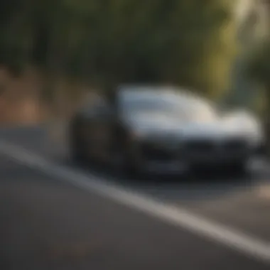 Acura R-Type Performance on the Road Acura R-Type in motion on a scenic road