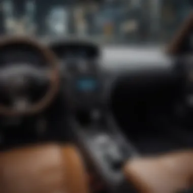 Interior dashboard of the Acura R-Type highlighting advanced technology