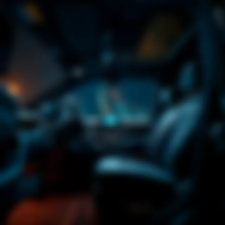 Luxurious Interior of the GLE43 AMG Interior of the 2016 GLE43 AMG highlighting high-tech features and luxury materials