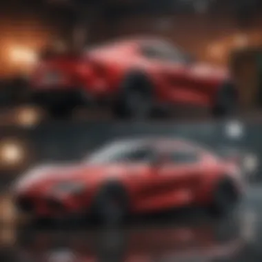 Price Trends in High-Performance Vehicles Comparison chart displaying price trends of high-performance vehicles, including the Supra