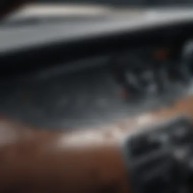 A close-up of a car's dashboard showing a damage report