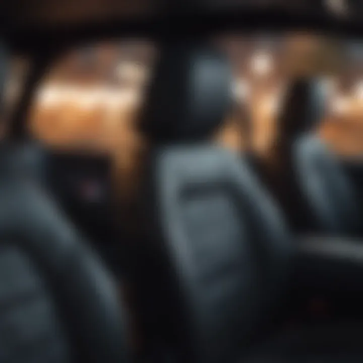 Stylish car seat covers enhancing comfort