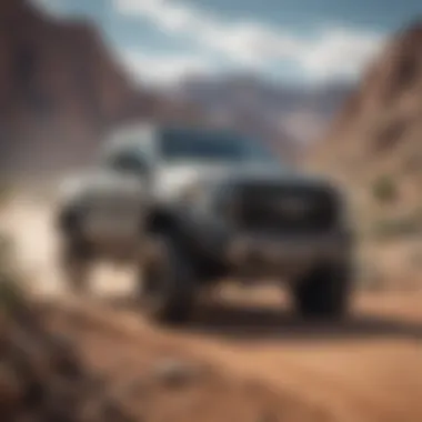 Bison Colorado truck navigating through challenging terrain