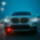 Close-up view of BMW X3 showcasing its sleek design