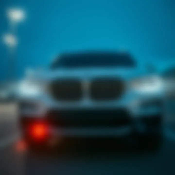 Sleek Design of BMW X3 Close-up view of BMW X3 showcasing its sleek design