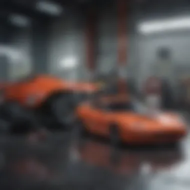 Safety Gear for Oil Change Safety equipment like gloves and goggles for oil change