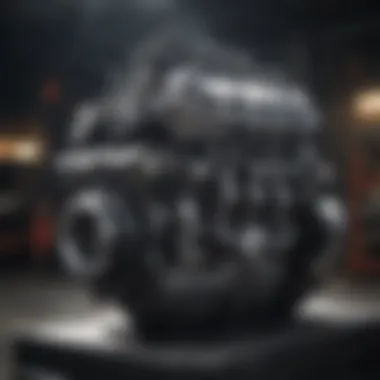 Detailed view of the diesel engine performance features