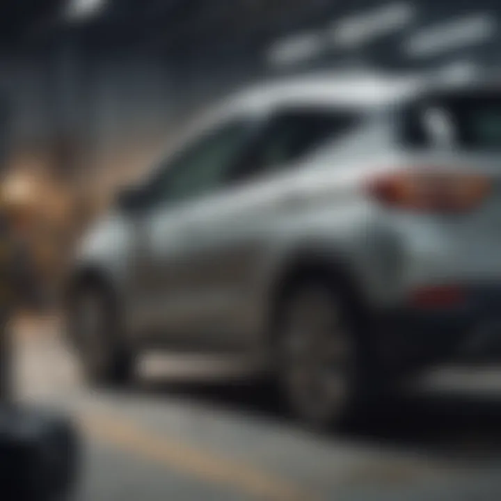 Battery pack of Chevy Bolt being examined