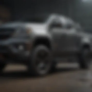 Sleek and Stylish Profile of the Chevrolet Colorado RS Side profile of the Chevrolet Colorado RS demonstrating its sleek design.