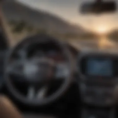 Advanced Safety Features in Chrysler Three-Row SUV Safety features dashboard of the Chrysler three-row SUV illustrating advanced safety technology.