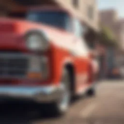 Classic Chevrolet truck showcasing vintage design elements