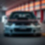 Front view of the 2002 Subaru WRX showcasing its dynamic design