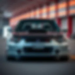 Front view of the 2002 Subaru WRX showcasing its dynamic design