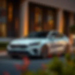 Sleek exterior design of the 2022 K5 LX showcasing its modern aesthetics
