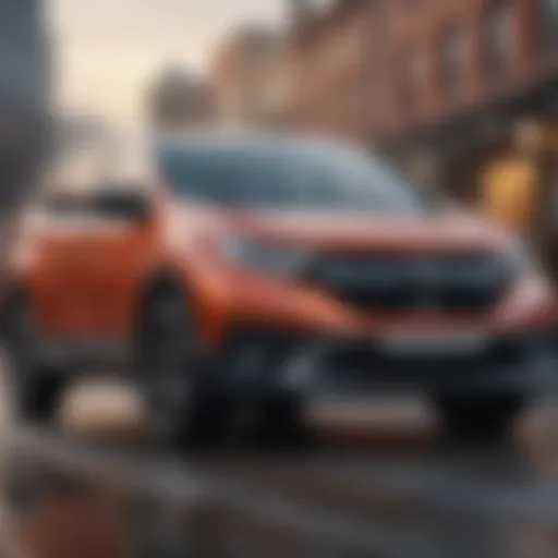 Sleek exterior design of the 2020 Honda CR-V Turbo showcasing its modern aesthetics