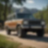 Jeep Wagoneer exterior view showcasing its design