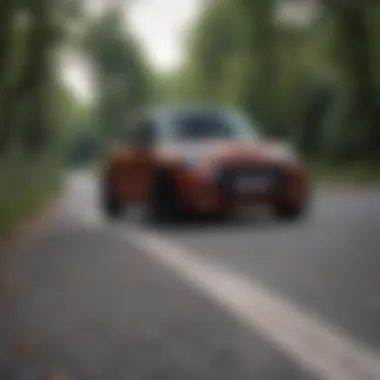 Dynamic performance of the Mini Cooper RS on a winding road.