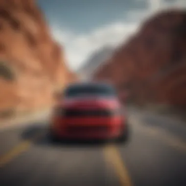 2022 Dodge Ram Hellcat in action on a scenic road