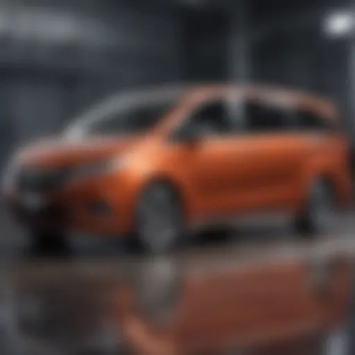 Sleek exterior design of the Odyssey Minivan