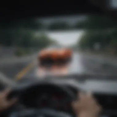 Capturing Clarity: 1080p Footage on Display Dashboard view showing the display of driving footage captured in 1080p.