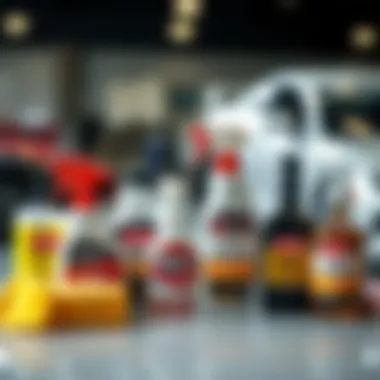 Top High Gloss Car Wax Brands Different brands of high gloss car wax displayed on a surface