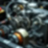 Detailed view of an automatic transmission system
