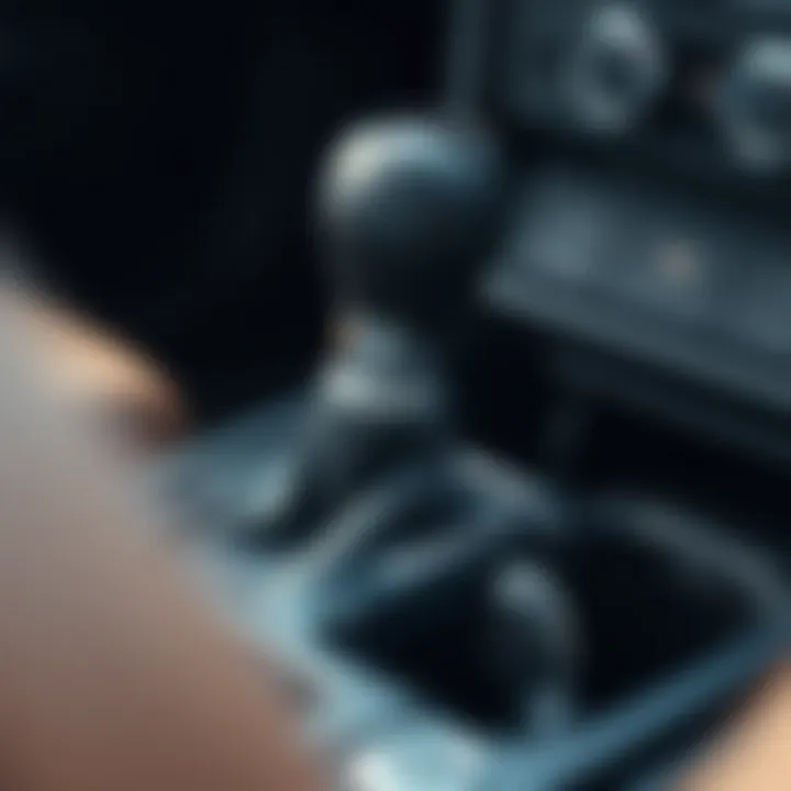 Visual representation of a manual transmission gear shift