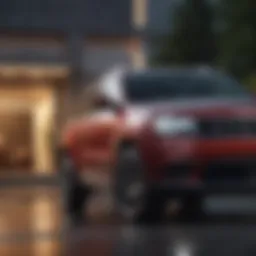 Exterior view of the Grand Cherokee L showcasing its sleek design