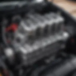Detailed view of a Chevy Corvette engine showcasing performance capabilities