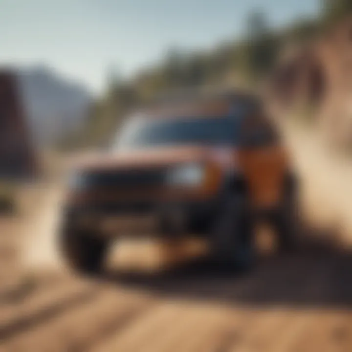 Ford Bronco Sport driving off-road demonstrating its performance capabilities.