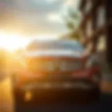 Sleek Front Design of GLA250 4MATIC Front view of the 2016 Mercedes-Benz GLA250 4MATIC showcasing its sleek design