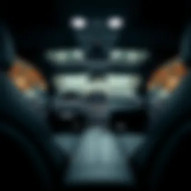 Interior layout of the 2016 Mercedes-Benz GLA250 4MATIC highlighting luxury features