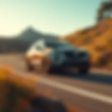 2022 Cadillac XT6 on a scenic road showcasing its driving performance