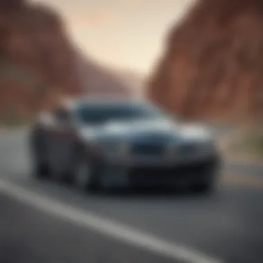 Dynamic performance image of the Camaro SS on a winding road