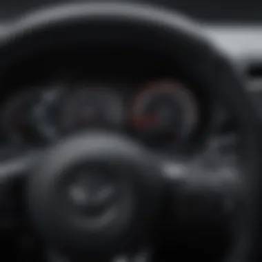 Close-up of Mazda hybrid technology dashboard