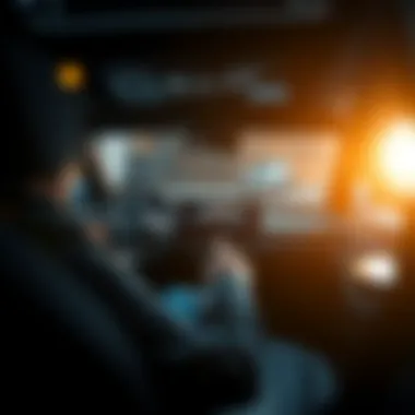 Cutting-edge technology inside a Mercedes-Benz electric vehicle