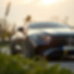 Innovative all-electric Mercedes-Benz model showcasing sleek design