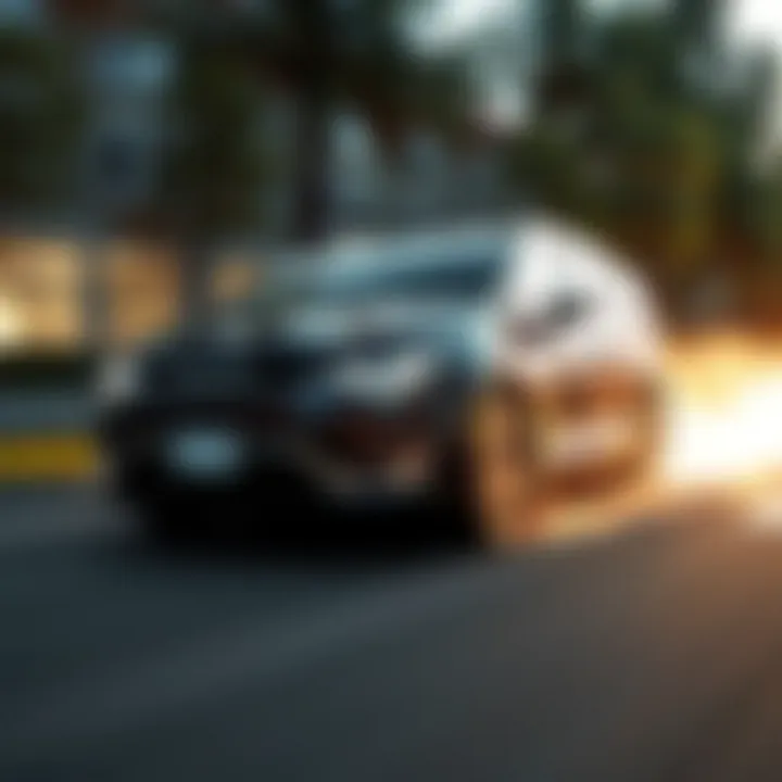 Performance Capabilities of Chrysler Grand Voyager Chrysler Grand Voyager in motion to emphasize performance capabilities