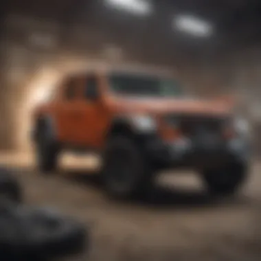 Jeep Gladiator Safety Measures Safety features in the Jeep Gladiator demonstrated in a crash test