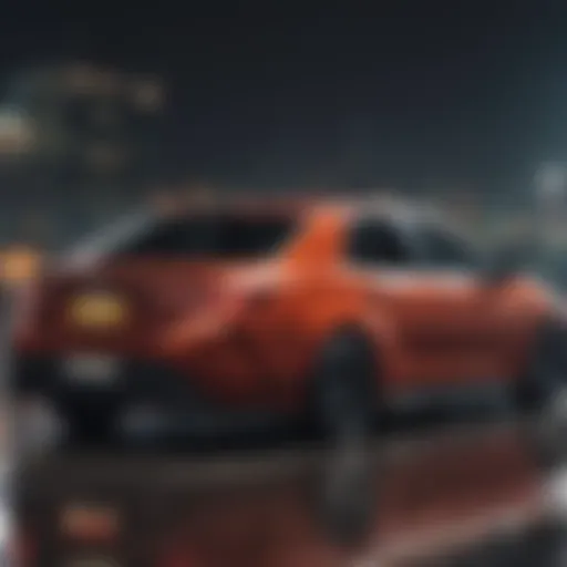 Corolla Cross in motion showcasing its acceleration