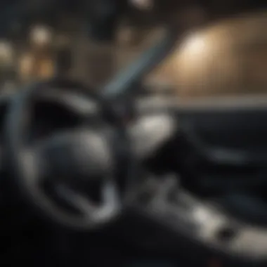 Interior Driving Technology of Corolla Cross Interior view highlighting driving technology of the Corolla Cross