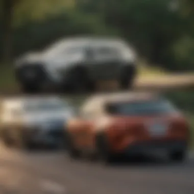 Corolla Cross vs Competitor SUVs Side-by-side comparison of Corolla Cross and competitor SUVs