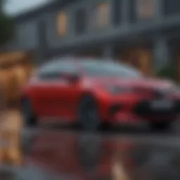A sleek Corolla Luxury Edition showcasing its elegant exterior design.