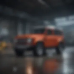 The Defender vehicle showcasing its robust design